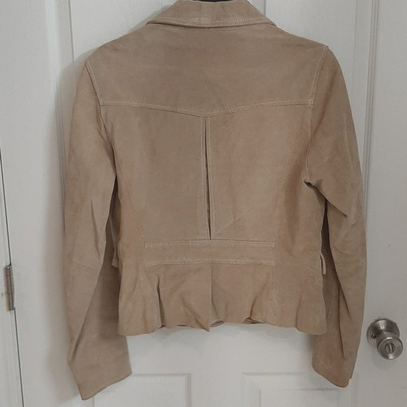 Wilson's Leather Neutral Western Coastal Cowgirl Leather Jacket with Buttons - Picture 2 of 14